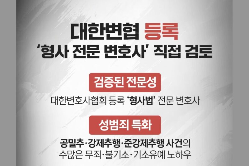 법무법인 성지파트너스 성범죄 업무 분야. 피해자 대리로 고소장 작성과 수사 단계 의견 제출을 맡습니다.
